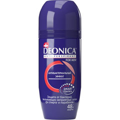 Дезодорант ролик антиперспирант "DEONICA" for men антибактериальный 50 мл./11-485/(6)
