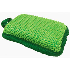 Губка для тела "МИСТЕР БУЛЬК" с эффектом пилинга 1 шт.(40)