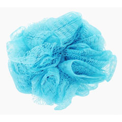 Мочалка для тела "МИСТЕР БУЛЬК" шарик одноцветная 1 шт.(100)