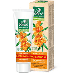 Крем "ВЕСНА ЗДРАВКОСМЕТИК" облепиховый для лица витаминный 40 мл.(48)