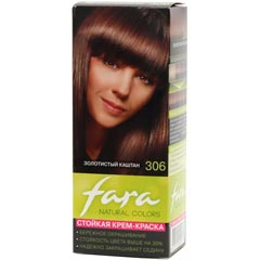 Краска для волос "FARA NATURAL COLORS" 306 золотистый каштан 1 шт.(15)