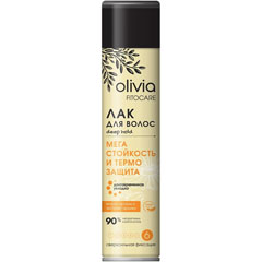 Лак для волос "OLIVIA" Fitocare мега стойкость и термо защита сверхсильной фиксации 250 мл.(12)