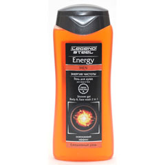 Гель для душа "LEGEND STEEL" energy освежающий 265 мл.(28)