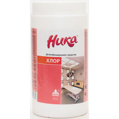 Моющее средство "НИКА-ХЛОР" дезинфицирующее таблетки 1 кг.(10)