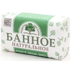Мыло туалетное "БАННОЕ" натуральное 180 г.(36)