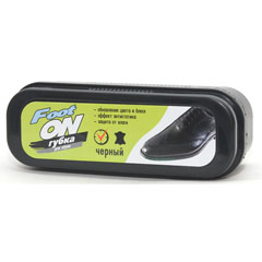 Губка для обуви "FOOTON" черная 1 шт.(48)