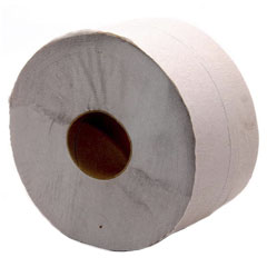 Бумага туалетная "СНЕЖОК" 200 м. на втулке серая без этикетки диспенсерная 1 шт. /в зап. 12 шт./(12)