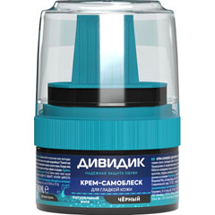 Крем-блеск для обуви "ДИВИДИК" банка черный 55 мл /29-062/.(48)