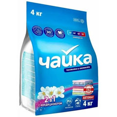 Стиральный порошок "ЧАЙКА" автомат 2 в 1 с кондиционером 4 кг.(3)