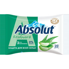 Салфетки влажные "ABSOLUT FITO GUARD" алоэ вера 20 шт.(68)