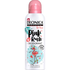 Дезодорант спрей антиперспирант "DEONICA" for teens pink rush 125 мл /11-472/.(6)
